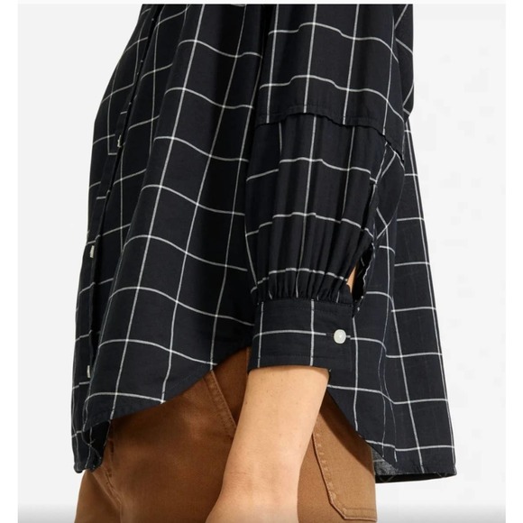 Everlane Collarless Air Shirt Button Down Blouse 6 - Picture 4 of 11